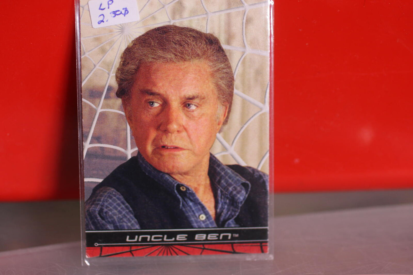 Vintage Spider-man Movie  tobey maguire 2002 #06 Uncle Ben Trading Card