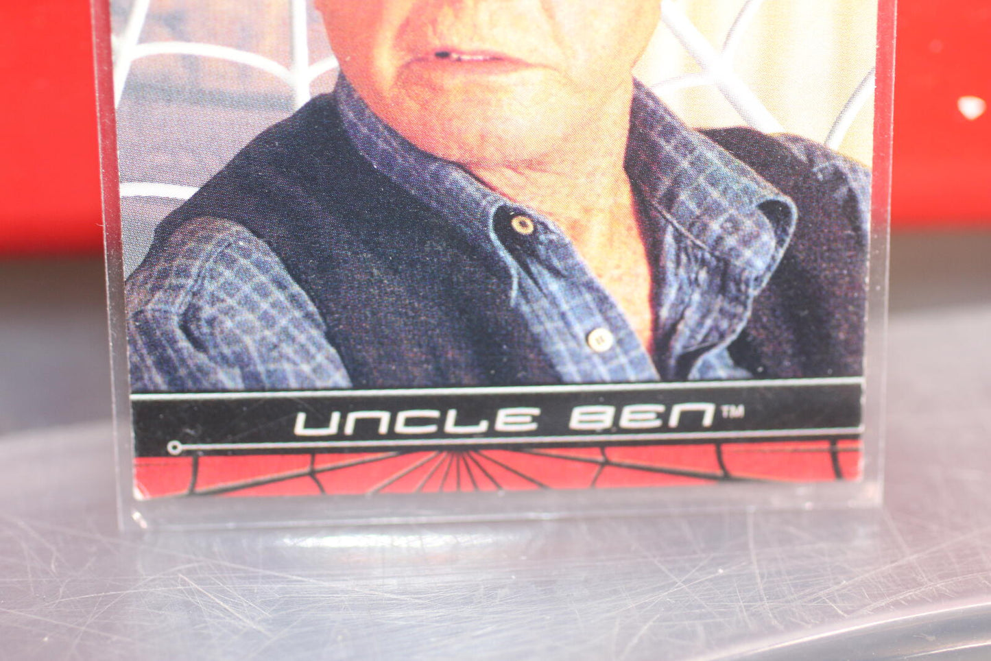 Vintage Spider-man Movie  tobey maguire 2002 #06 Uncle Ben Trading Card