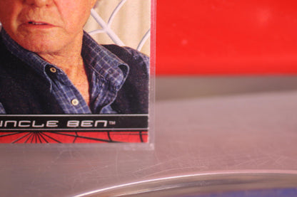 Vintage Spider-man Movie  tobey maguire 2002 #06 Uncle Ben Trading Card