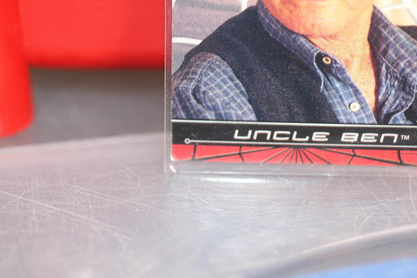 Vintage Spider-man Movie  tobey maguire 2002 #06 Uncle Ben Trading Card