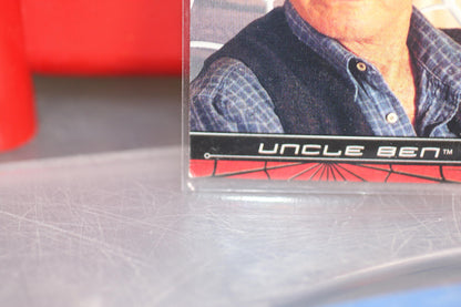 Vintage Spider-man Movie  tobey maguire 2002 #06 Uncle Ben Trading Card
