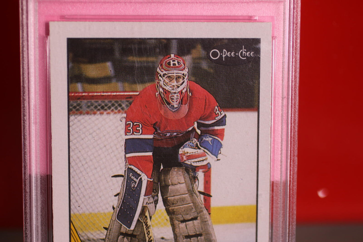 1987 O-Pee-Chee Patrick Roy Hockey Card #163 PSA 8.5 NM-MT+