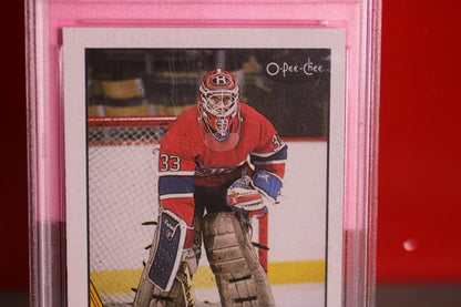 1987 O-Pee-Chee Patrick Roy Hockey Card #163 PSA 8.5 NM-MT+