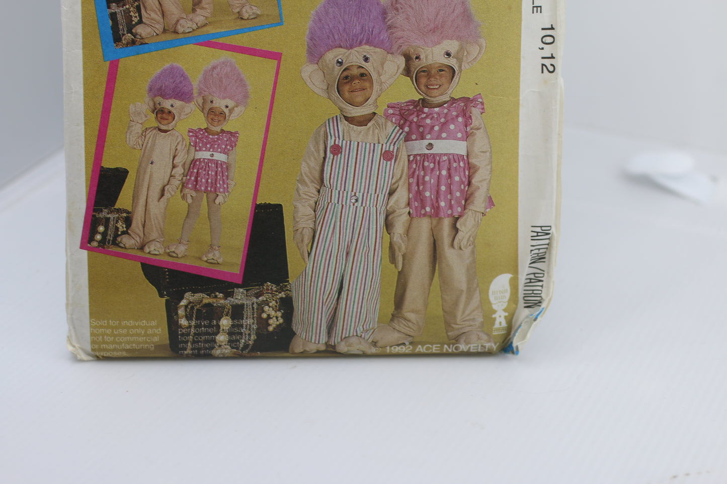 McCalls Sewing Pattern 6314 Halloween Trolls Costumes Size 7-8 CUT Year 1992