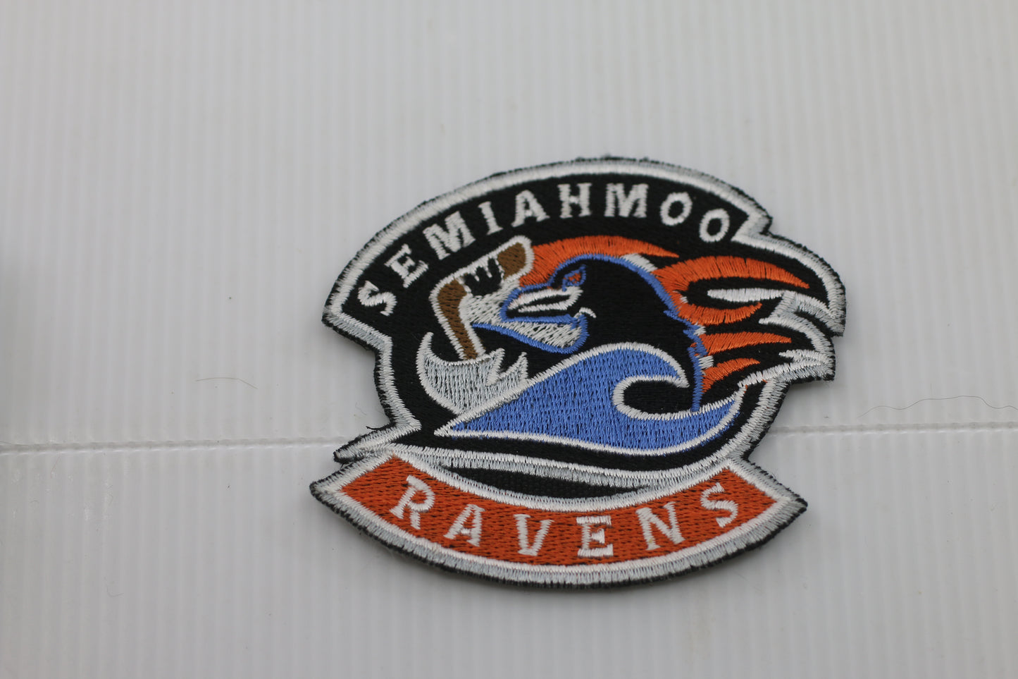 Vintage Semi Ah Moo Ravens Embroidered Patch Iron-On Sports Logo