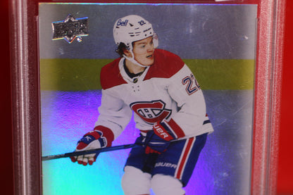 2022 Upper Deck Cole Caufield Debut Dates Hockey Card PSA 7 NM #DD18