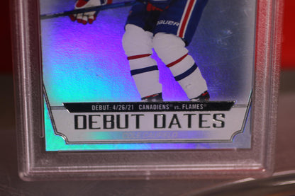 2022 Upper Deck Cole Caufield Debut Dates Hockey Card PSA 7 NM #DD18