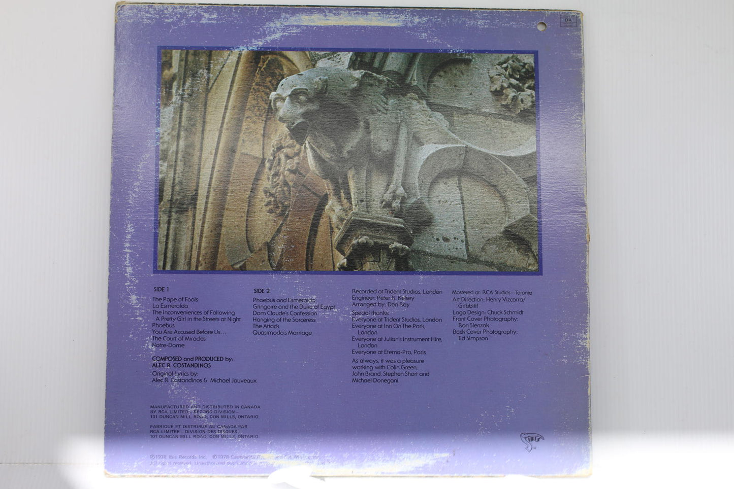 Hunchback of Notre Dame Vinyl Record Album #2