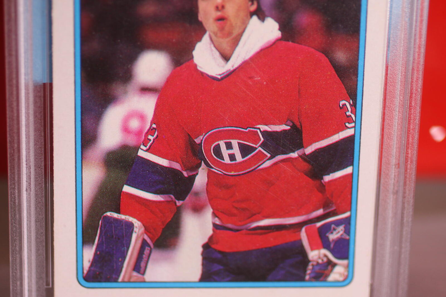 1988 O-Pee-Chee Patrick Roy Hockey Card #116 PSA Mint 9