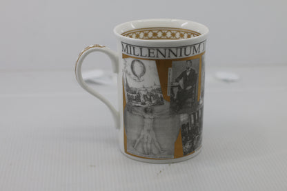 Y2K Vintage Crown Trent Elite Bone China Millennium 1000-2000 Mug - RARE - HTF