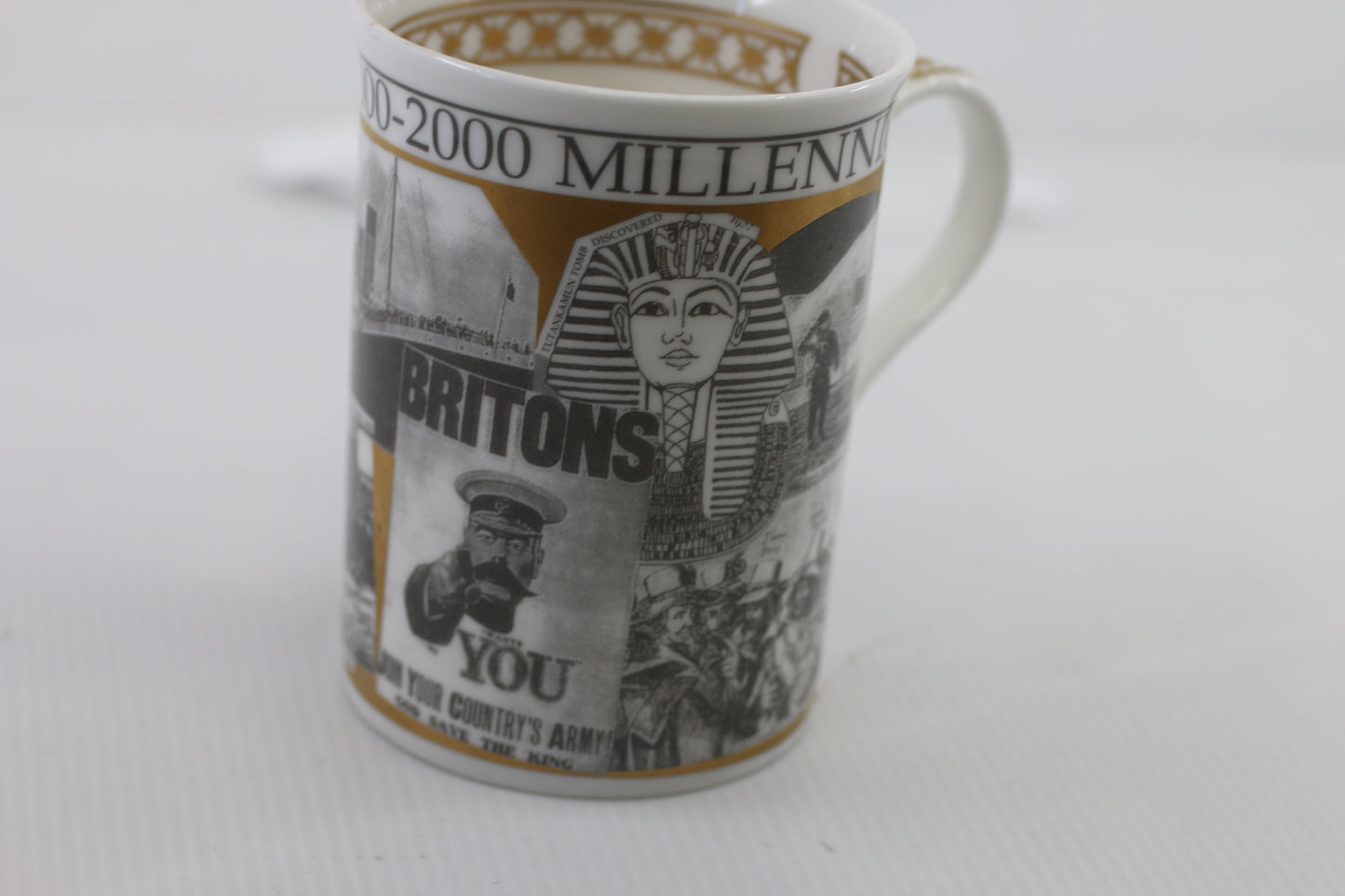 Y2K Vintage Crown Trent Elite Bone China Millennium 1000-2000 Mug - RARE - HTF