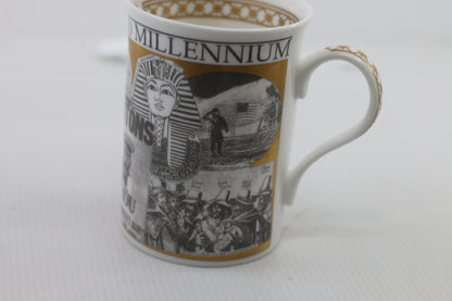 Y2K Vintage Crown Trent Elite Bone China Millennium 1000-2000 Mug - RARE - HTF