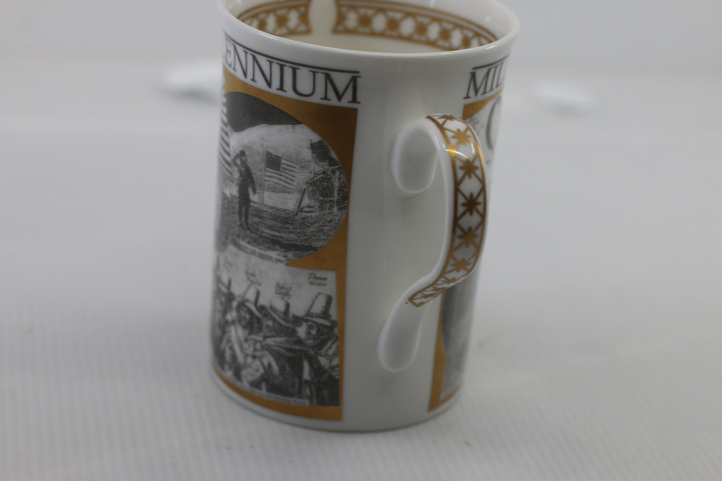 Y2K Vintage Crown Trent Elite Bone China Millennium 1000-2000 Mug - RARE - HTF