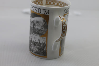 Y2K Vintage Crown Trent Elite Bone China Millennium 1000-2000 Mug - RARE - HTF