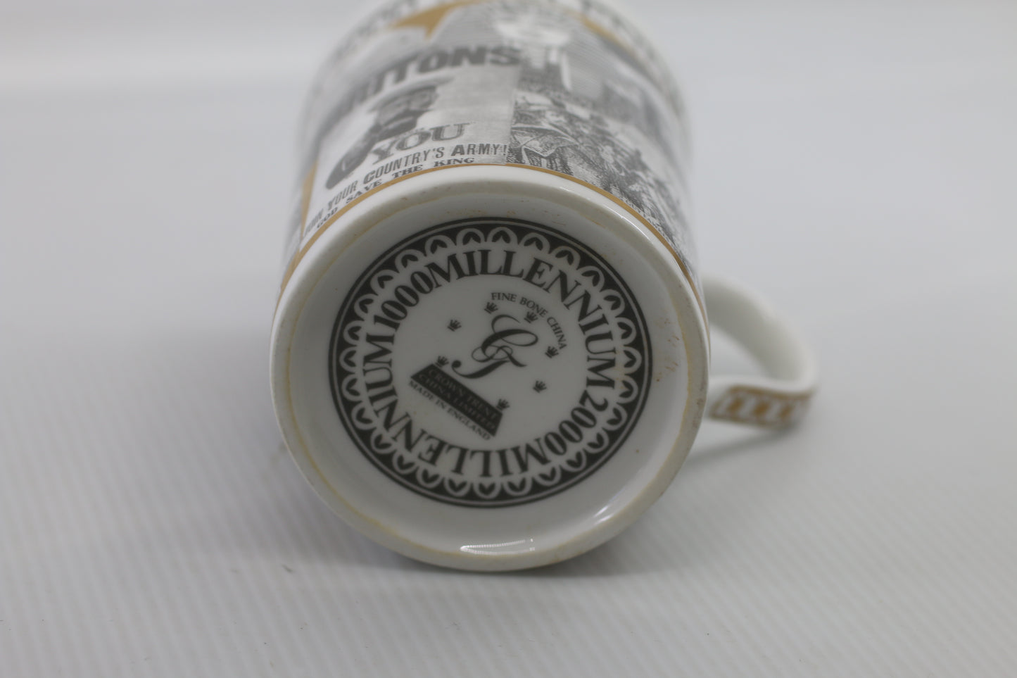 Y2K Vintage Crown Trent Elite Bone China Millennium 1000-2000 Mug - RARE - HTF