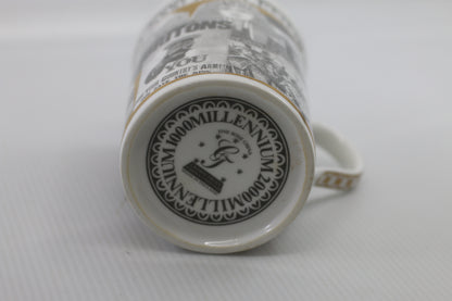 Y2K Vintage Crown Trent Elite Bone China Millennium 1000-2000 Mug - RARE - HTF