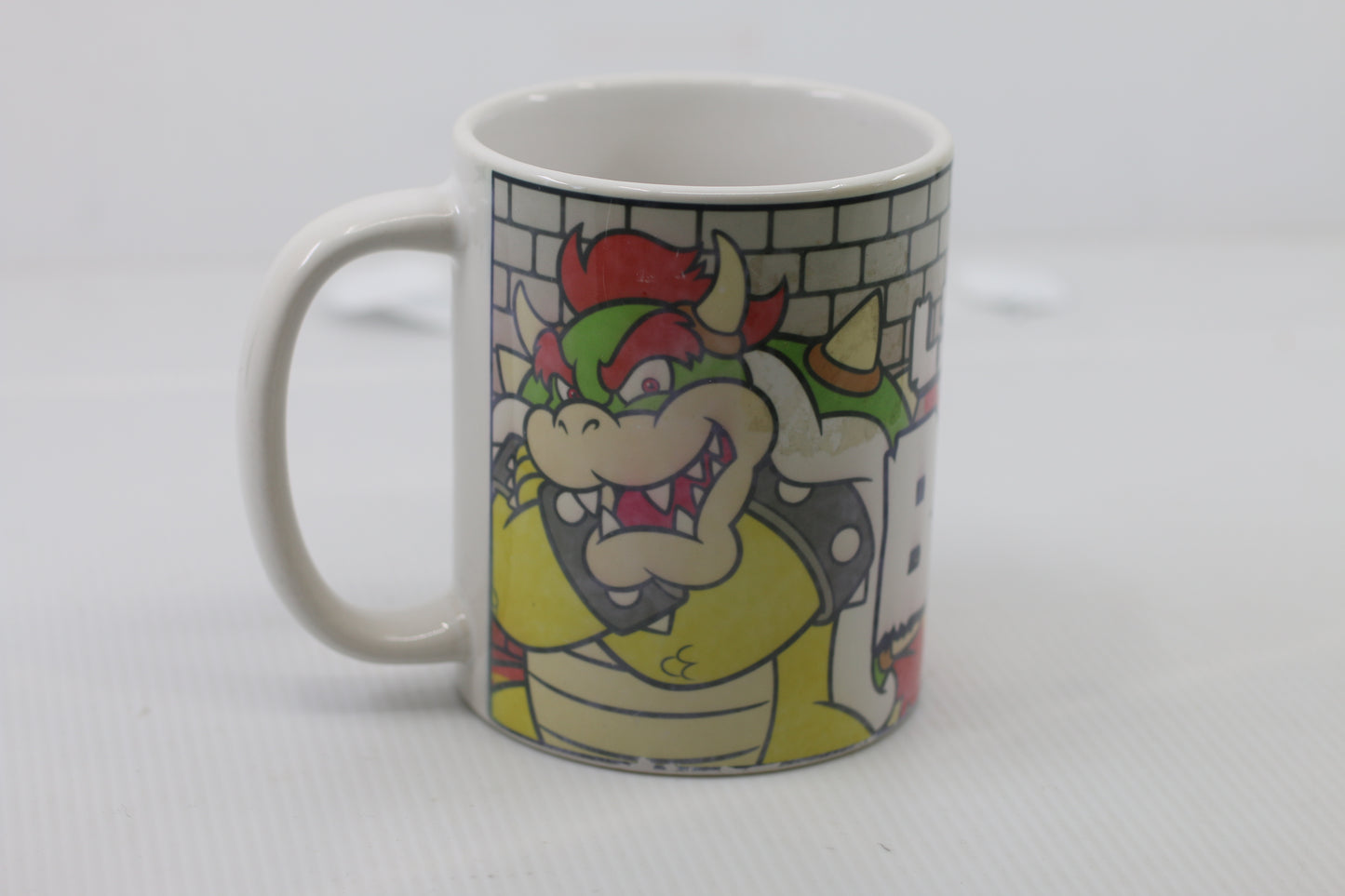 Super Mario Bros Bowser Like A Boss 11 oz Mug used - Official Nintendo Licensed