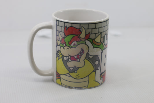 Super Mario Bros Bowser Like A Boss 11 oz Mug used - Official Nintendo Licensed