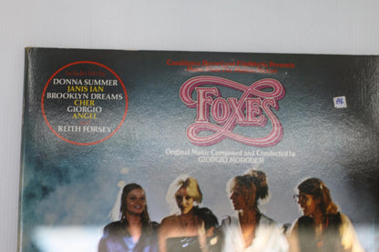 Foxes Original Soundtrack Vinyl Record Giorgio Moroder