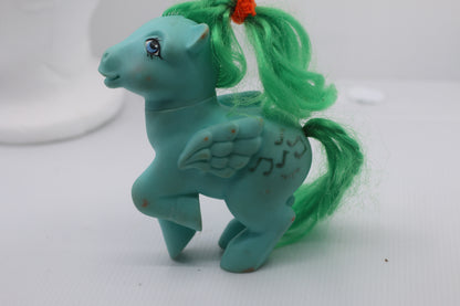 Vintage Hasbro 1983 My Little Pony G1 “MEDLEY” The Green Pegasus Music Notes MLP