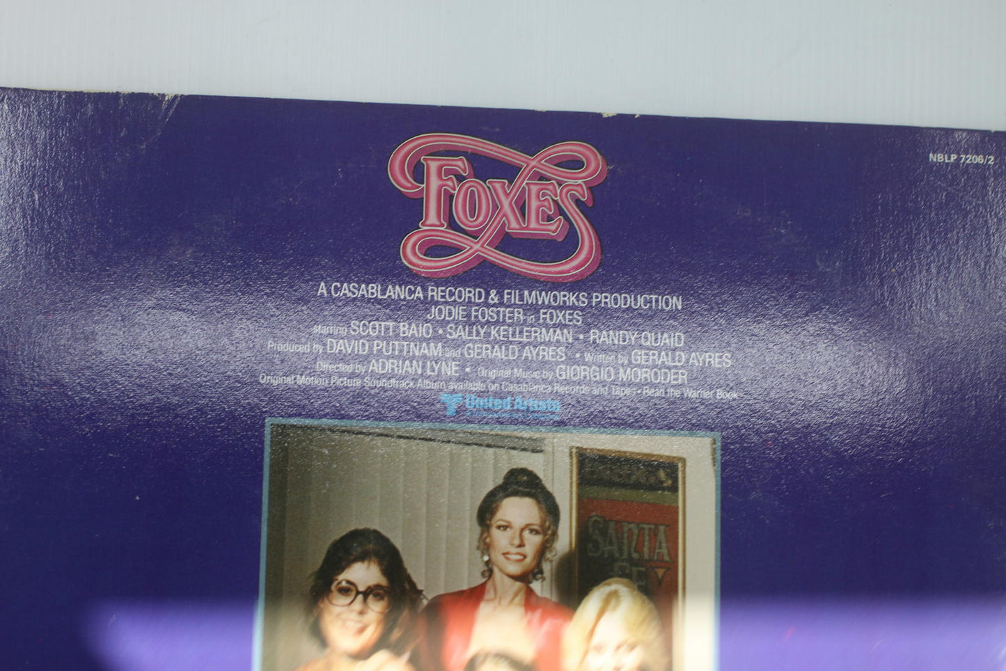 Foxes Original Soundtrack Vinyl Record Giorgio Moroder