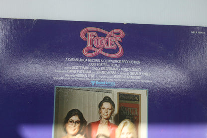 Foxes Original Soundtrack Vinyl Record Giorgio Moroder