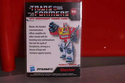 Transformers 40th Anniversary Trading Card Blaster Autobot Communications Figure
