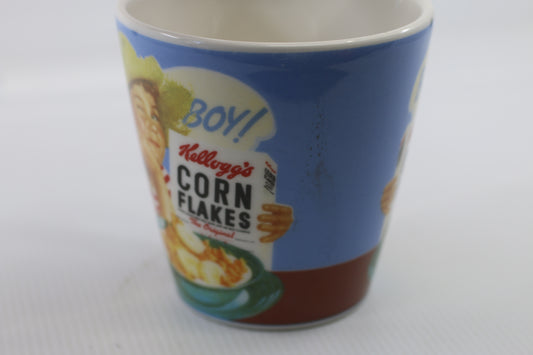 Kelloggs Coffee Mug Retro Corn Flakes Grains Are Great Foods 2005