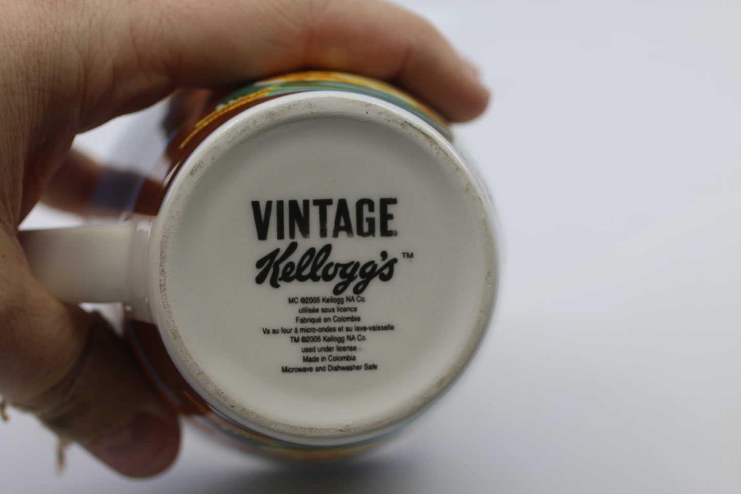 Kelloggs Coffee Mug Retro Corn Flakes Grains Are Great Foods 2005