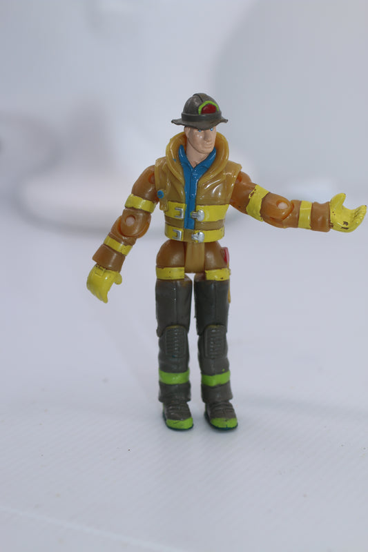 Tonka Lights & Sound Rescue Firefighter Firetruck Driver 4" Action Figure #2