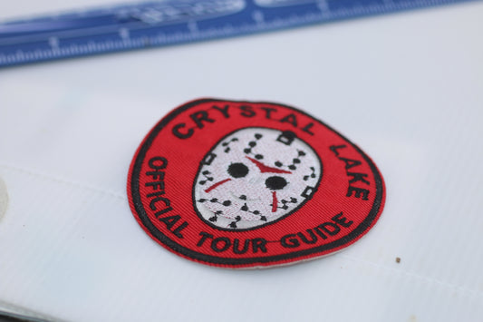 Crystal Lake Official Tour Guide embroidered Iron on patch