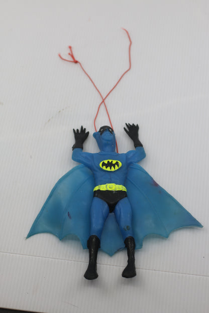 Vintage Batman PVC Hanging Figure Blue Cape Red String 1970s–1980s DC Comics #1