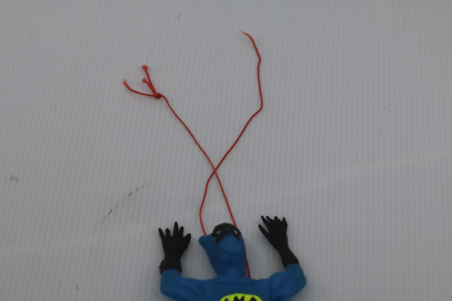 Vintage Batman PVC Hanging Figure Blue Cape Red String 1970s–1980s DC Comics #1