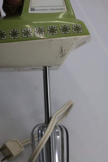 Vintage Samson-Dominion Green Hand Mixer – Model 1008A – 100W