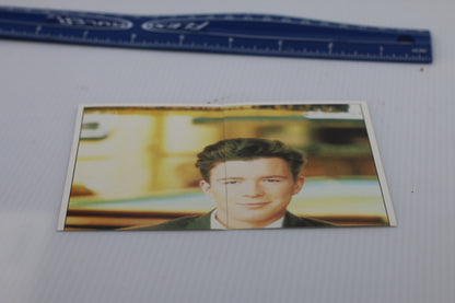 1990 Panini Fan Club Collection Pop Star Stickers Rick Astley (#6-7) #2