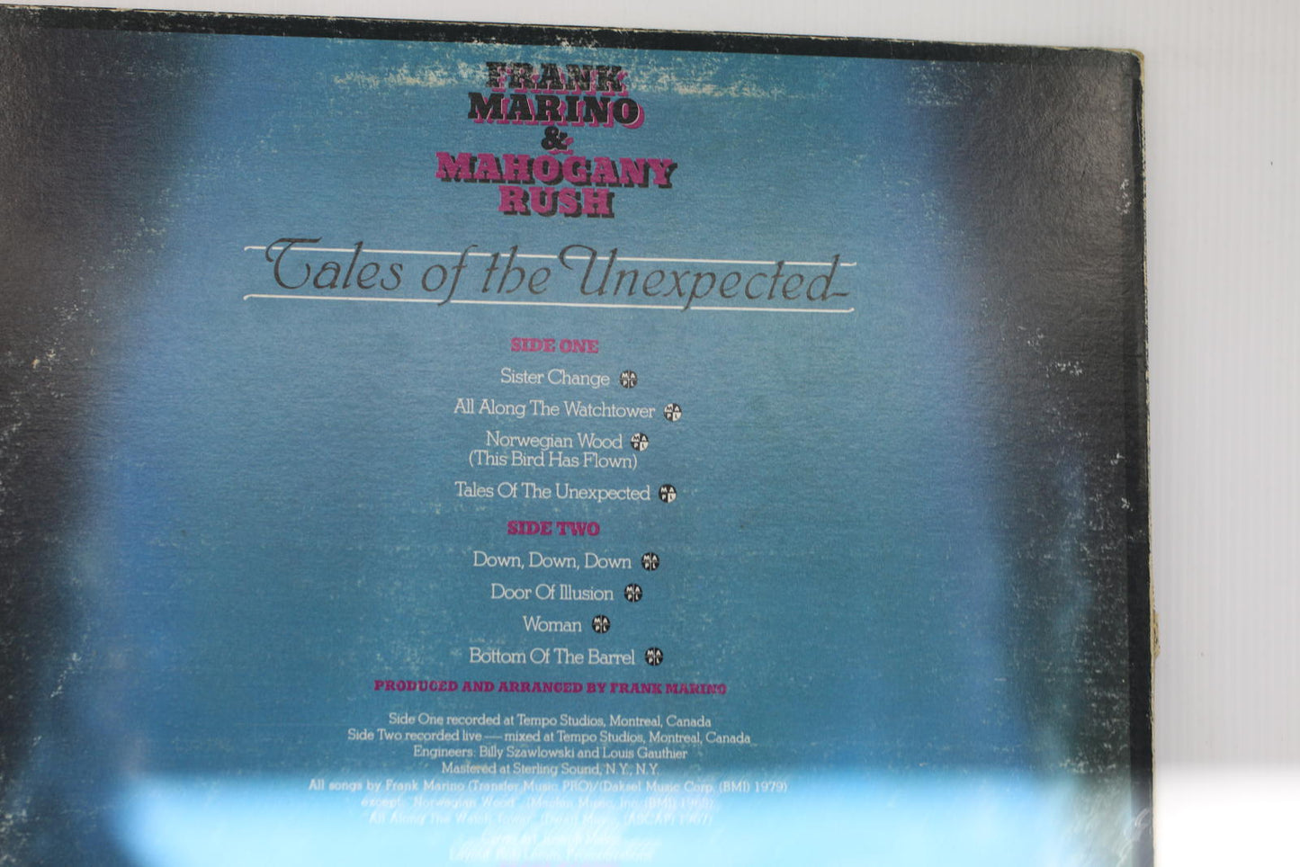 Frank Marino & Mahogany Rush - Tales of the Unexpected Vinyl LP Album