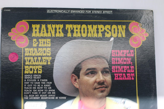 Hank Thompson & His Brazos Valley Boys - Simple Simon, Simple Heart Vinyl Record
