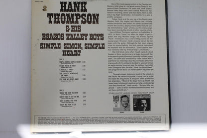 Hank Thompson & His Brazos Valley Boys - Simple Simon, Simple Heart Vinyl Record