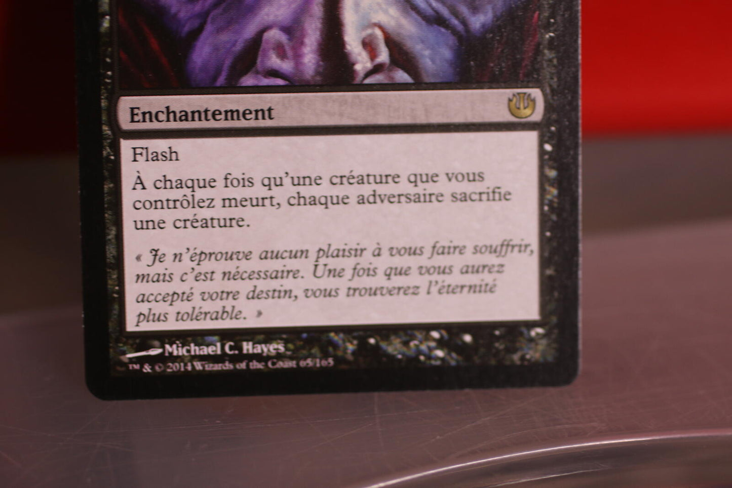 Mtg Précepte d'Érèbos Card French Dictate of Erebos francais Journey into Nyx