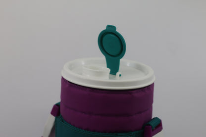 Tupperware Thirstquake 30oz. Tumbler Vintage With Insulated Carrying Bag Purple