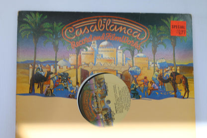 A Casablanca Single 33⅓ RPM Vinyl Record and film work