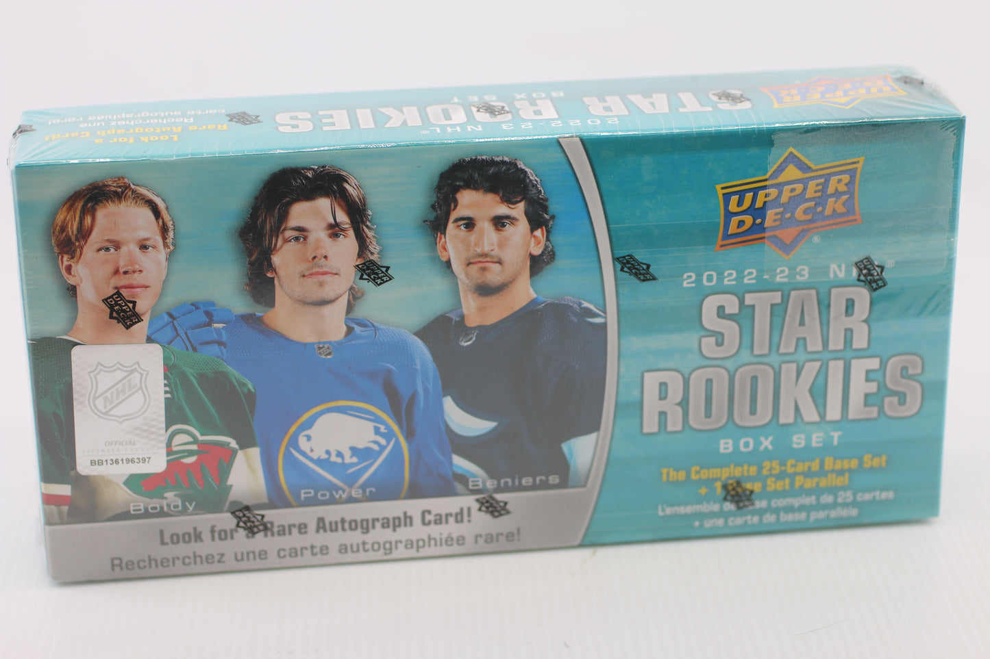 Upper Deck Jeu de cartes de hockey Star Rookies 2022-23 factory sealed box