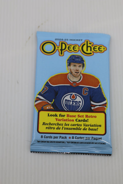 2024-25 Upper Deck O-Pee-Chee Hockey Pack - 8 Cards Per Pack Sealed