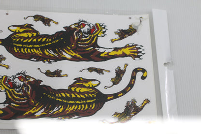 Vintage Style Tiger Wall Decal Stickers roar sealed never opened lot