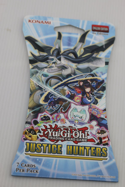 Yu-Gi-Oh Justice Hunters Sleeved ( 1 Booster Pack ) English 1st Edition