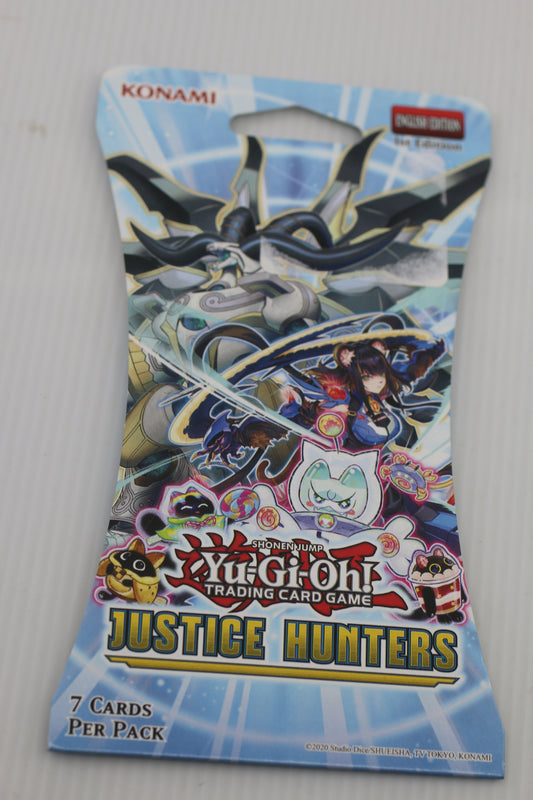 Yu-Gi-Oh Justice Hunters Sleeved ( 1 Booster Pack ) English 1st Edition