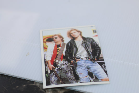 1990 Panini Fan Club Collection Pop Star Stickers Men Without Hats (#102