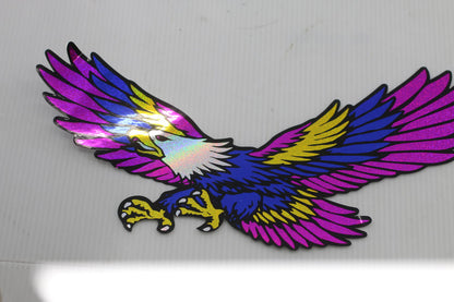 Colorful Eagle Sticker Decal approx 8" long