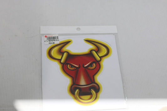 lot of 2 Bull Head Vinyl Sticker Decal never opened brand new sealed