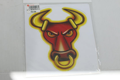 lot of 2 Bull Head Vinyl Sticker Decal never opened brand new sealed